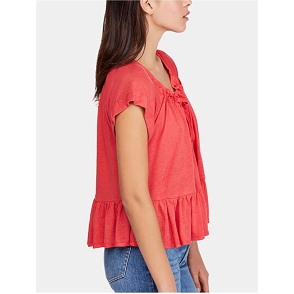 Free People Ruffle Tee - Picture 3 of 5